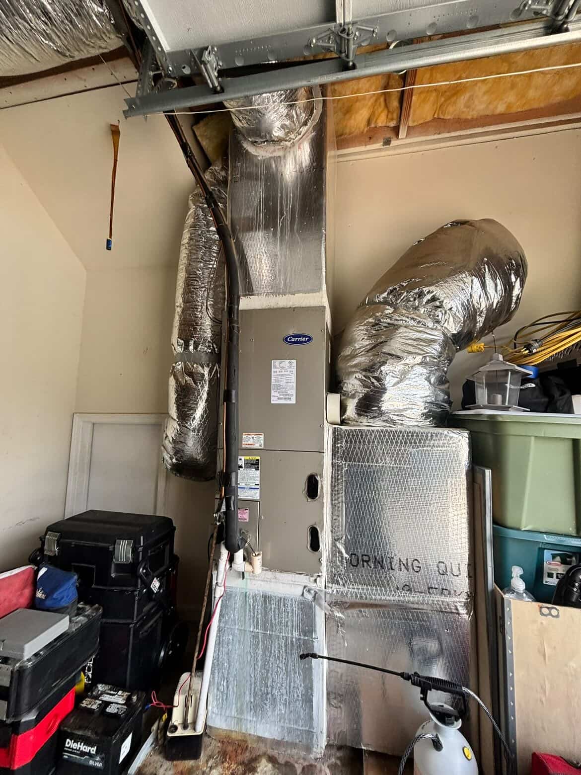 Smart thermostat installation by HyperTemp HVAC in an Atlanta-area home