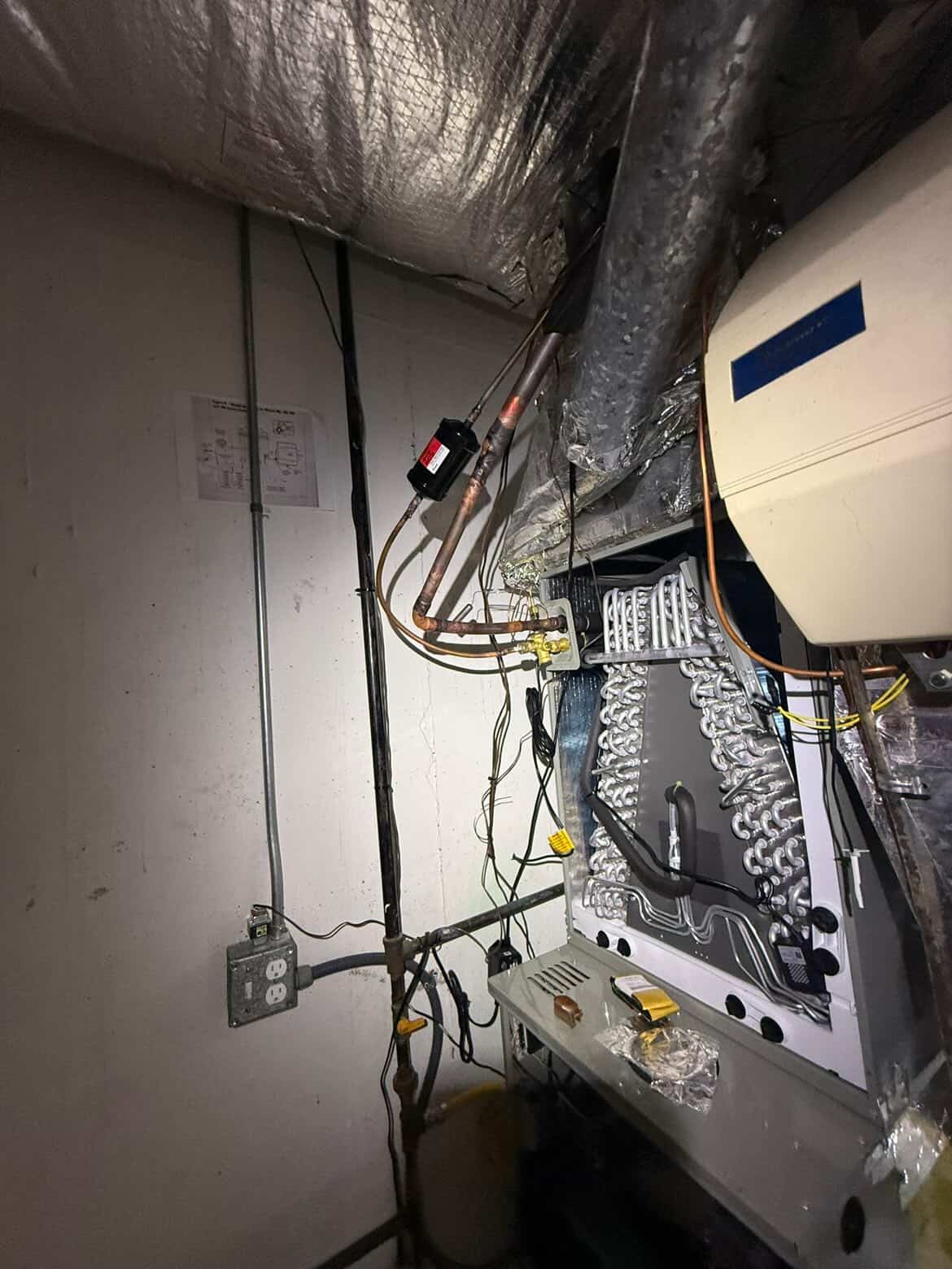Indoor air quality assessment with new filtration installed by HyperTemp HVAC